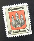 Poster Stamp Cinderella Vignette - US Germany Austria Coat of Arms Salzburg G120