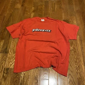 Vintage Y2K Red Fenix TX Punk Pop Band Skater Tee Screen Stars Size XL - Picture 1 of 8