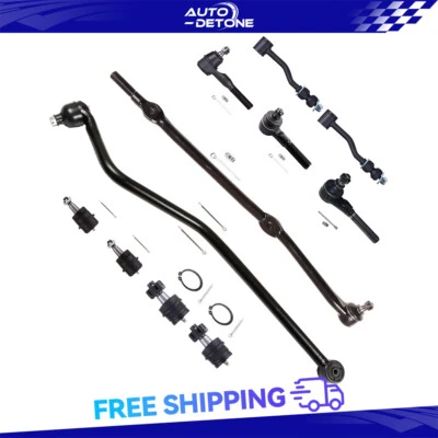 11 Front Ball Joint Outer Tie Rod End Suspension Kit For Jeep Cherokee Comanche Foto 1 de 4