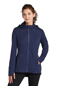 Sport-Tek Womens Long Sleeve Hooded Soft Shell Jacket With Pockets LST980 - Picture 1 of 4