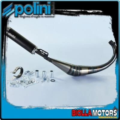 200.0405 POT D'ECHAPPEMENT POLINI EVO YAMAHA DT 50 R MINARELLI AM6 BASSA - Photo 1/4