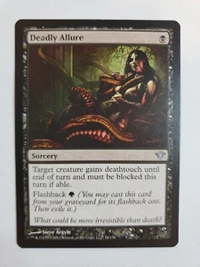 MTG Magic The Gathering Card Deadly Allure Sorcery Black Dark Ascension 2012 - Picture 1 of 2