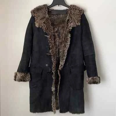 Abrigo Donna Karan Piel de Cordero Piel de Oveja Hecho en Italia Talla Mediana Foto 1 de 4