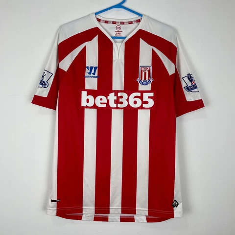 Stoke City 2014-2015 Home Football Shirt Soccer Jersey Warrior Adult size M Cover