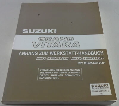 Manual De Taller Suplemento Suzuki Grand Vitara XL-7 SQ420VD/SQ420WD De 05/2003 - Imagen 1 de 4