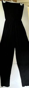 New Black Bandeau 100% Cotton Designer Jumpsuit James Hogan size Medium USA - Picture 1 of 10