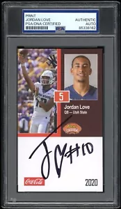 Jordan Love 2020 Autographed Reese’s Senior Bowl Rookie Signed Packers Auto PSA - Picture 1 of 2