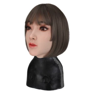 Crossdresser Silicone Headgear Halloween Masquerade Female Headwear For Cosplay - Picture 1 of 7