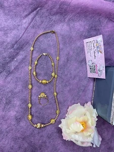 Yellow Floral-Gold Filled Jewelry Set - Picture 1 of 1