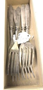 Vintage! Wm. ROGERS 6Pc.+ Lot of Misc. Silver-Plate Dinner Forks, Plain 1800's - Picture 1 of 1