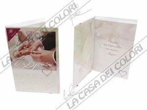 BIGLIETTO D'AUGURI - NOZZE - 18x11 - MATRIMONIO - Picture 1 of 1