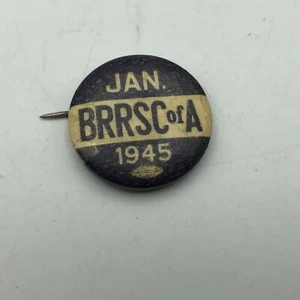 1945 Vtg BRRSC Of A Railroad Union Phila Badge Co. Button Pinback B9  - Picture 1 of 12
