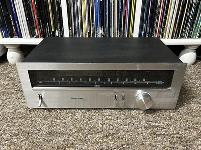 Sintonizador estéreo AM/FM vintage Pioneer TX-608 plateado Japón PROBADO ✅ Foto 1 de 4