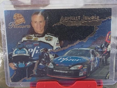 MARK MARTIN 2005 Press Pass Premium ASHHALT JUNGLE Holo-Foil Nascar Racing Card - Image 1 of 3