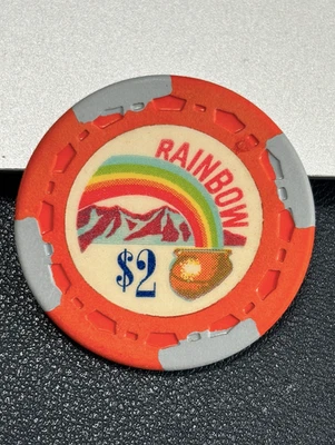 (((ERROR))) $2 ARCO IRIS CASINO FICHA PÓKER GARDENA CALIFORNIA FICHA DE JUEGO Foto 1 de 2