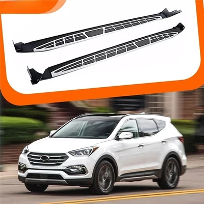 2X estriberas aptas para Hyundai Santa Fe Sport 2013-2018 barra Nerf escalón lateral Foto 1 de 4
