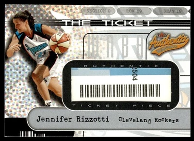 2002 Fleer Authentix WNBA The Ticket Jennifer Rizzotti 497/500 - Image 1 of 2