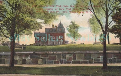 White Plains NY - BIRTHPLACE OF NEW YORK STATE CURRENT COURT HOUSE - Postcard - Image 1 of 2