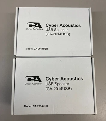 (2) USB 2.0 Speaker (CA-2014USB)  - 2.0 Desktop Computer Speakers, Type-C - Image 1 of 3