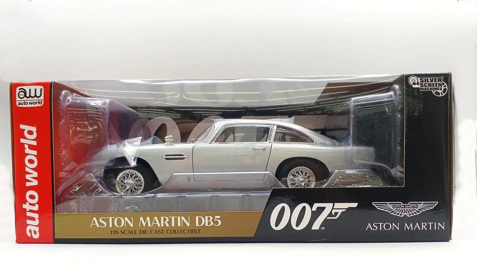 auto world 1/18 ASTON MARTIN DB5 007 No Time to Die Model NIB Incl US duty - Image 1 of 4