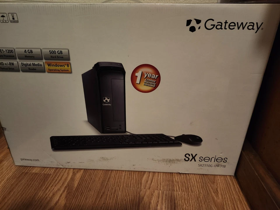 Gateway-SX2110g-uw318 tower with keyboard and mouse - Image 1 of 3