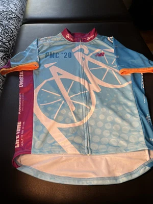 Camiseta deportiva de ciclismo Pan Mass Challenge 2020 para hombre talla grande cremallera completa manga corta Foto 1 de 4