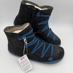 Camper Peu Cami Damen EU 37 Leder High Top Schuhe Blau Spitze Schwarz NEU - Bild 1 von 19
