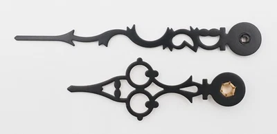 Hermle Grandfather Clock Hands 4 Inch NEW Black Serpentine Mechanical Movement