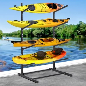 Oxphanor Freestanding Kayak Storage Rack 4 Level, Adjustable Kayak and SUP St... - Bild 1 von 8