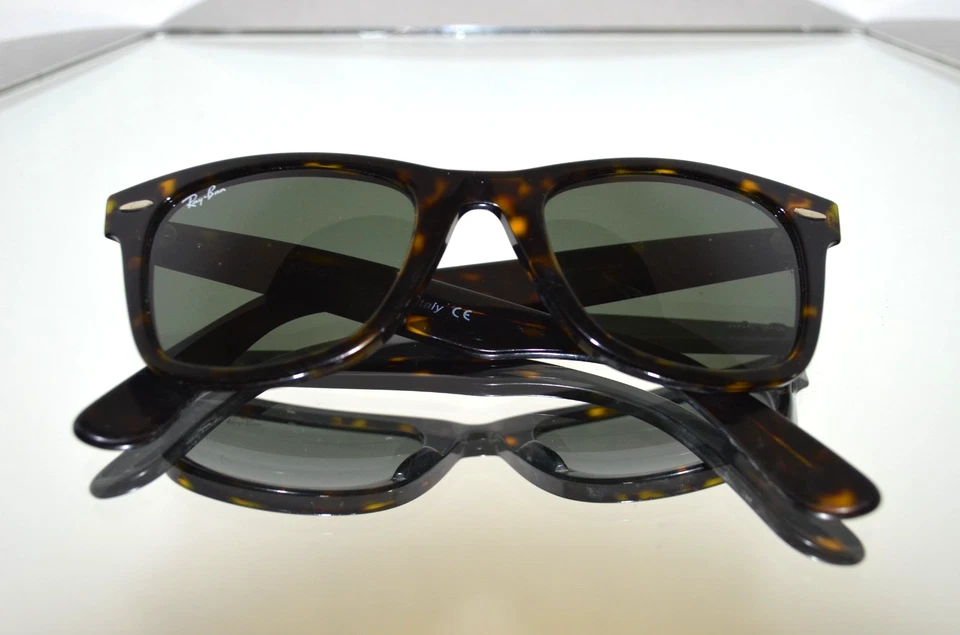 Gafas de sol Ray-Ban Wayfarer Italia lentes verdes carey RB2140 902 Foto 1 de 4