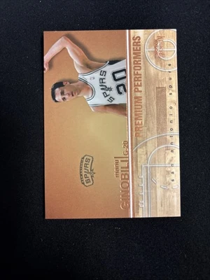 Cartão Manu Ginobili 2004-05 Skybox Basketball Premium Performers 8PP - Imagem 1 de 2