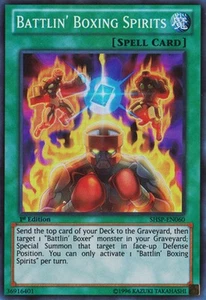 Battlin' Boxing Spirits - SHSP-EN060 - Super Rare - Unlimited Edition - Lightly - Picture 1 of 1