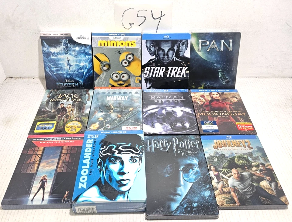 LOT of 12 Blu-ray Movies Limited Edition Steel-book Metal Case GRADE G54 - Image 1 of 1