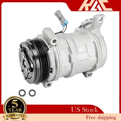 A/C Compressor For GMC Sierra 1500 2000-2002 V8 4.8L GMC Sierra 3500 2001-2002 Foto 1 de 4