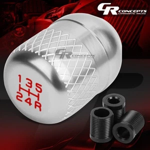 M10/M12 5-SPEED MANUAL RACING ALUMINUM SHORT THROW SHIFTER SILVER KNOB+REVERSE - Picture 1 of 5