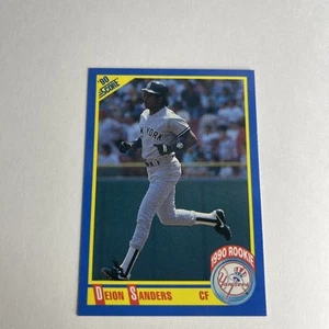 1990 Score Baseball #586 Deion Sanders RC New York Yankees - Imagen 1 de 2