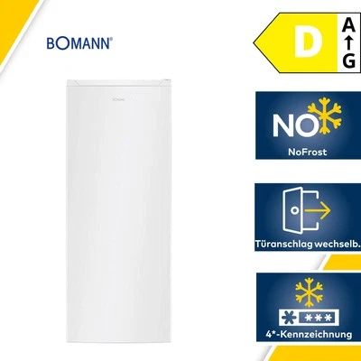 Bomann GS 7343 Stand Gefrierschrank, 54 cm breit, 161 L, NoFrost, Led Display, S - Bild 1 von 4
