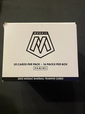 2022 Panini Mosaic BASEBALL  MASSIVE JUMBO FAT CELLO HANGER Box - 320 Cards! - Image 1 of 3