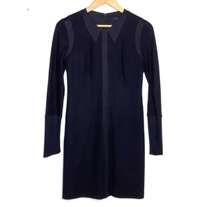 Rag & Bone Dress Women Size 4 Black Wool 2 Tone Business - Picture 1 of 4