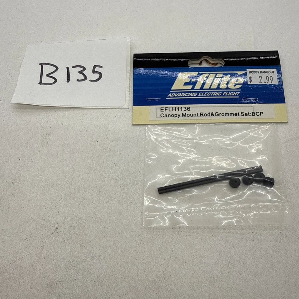 E-Flite. EFLH1136. Canopy Mount Rod & Grommet Set. BCP - Image 1 of 1