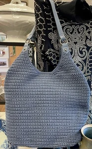 The Sak Roma Shopper Crochet Double Handle Maritime NWT - Picture 1 of 7