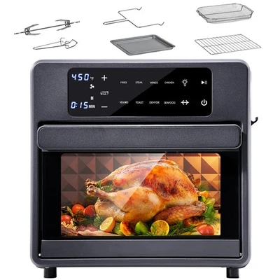 Air Fryer Toaster Oven Combo 16QT Digital Air Fryer with Rotisserie Dehydrator - Image 1 of 4