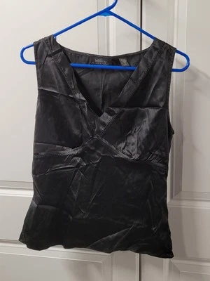 Identity By Lord And Taylor 衬衫上衣女式 10 码可爱丝绸混纺 — 第 1/4 张图片