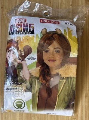 Peluca infantil Rubie's Marvel Rising Secret Warriors niña ardilla Halloween nueva Foto 1 de 2