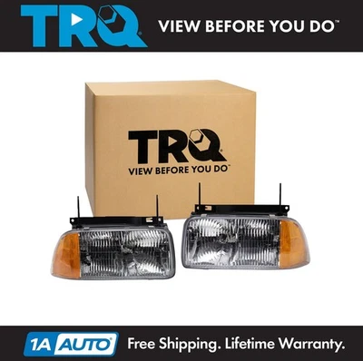 Juego de montaje de faros TRQ para GMC Jimmy 1994-1997 Sonoma 1995-1997 Foto 1 de 4