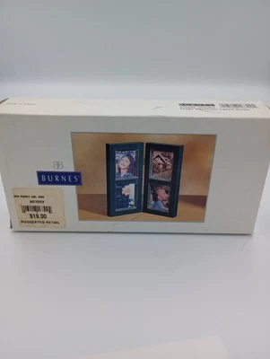 New in Box Burnes of Boston Green Picture Frame Y2K Late 90's 4 Panel   - Image 1 of 4