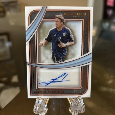 2024-25 Immaculate Soccer Gabriel Batistuta Shadow Box Auto #/49 Argentina - Image 1 of 2