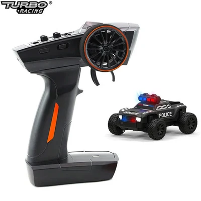 Mini RC Auto Monstertruck vollproportional RC Polizei Auto Turbo Racing 1:76 - Bild 1 von 4