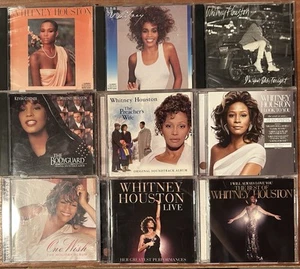 Whitney Houston 9 CD Lot I’m Your Baby Tonight One Wish I Look To You Preacher’s - Picture 1 of 10