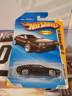 Hot Wheels 2010 New Models #15/44 '81 Delorean DMC-12 in Black - Image 1 of 4